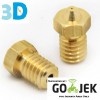 Reprap 3D Printer E3D-M6 Threaded Brass Nozzle 0.5/1.75 mm